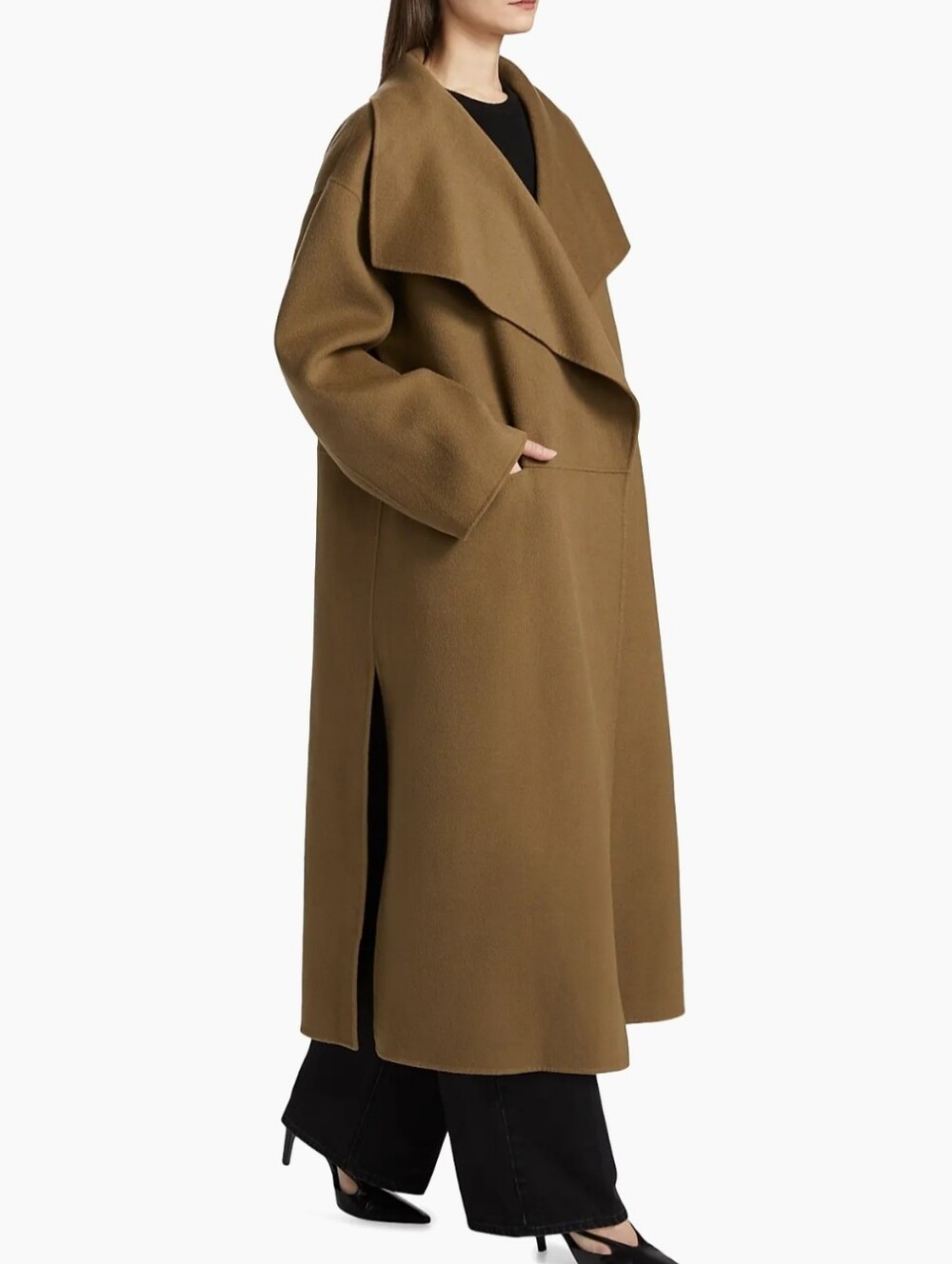 Toteme Signature Double Coat Color HAZEL